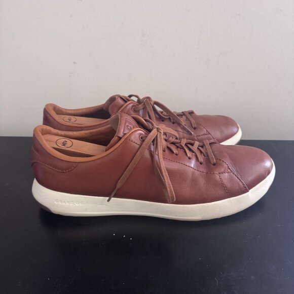 Cole Haan Brown Leather Grand Pro Sneakers -- EXCELLENT CONDITION - Men's 11.5 - Picture 2 of 6